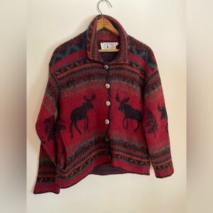 Vintage Maine Acadia Wool Cardigan